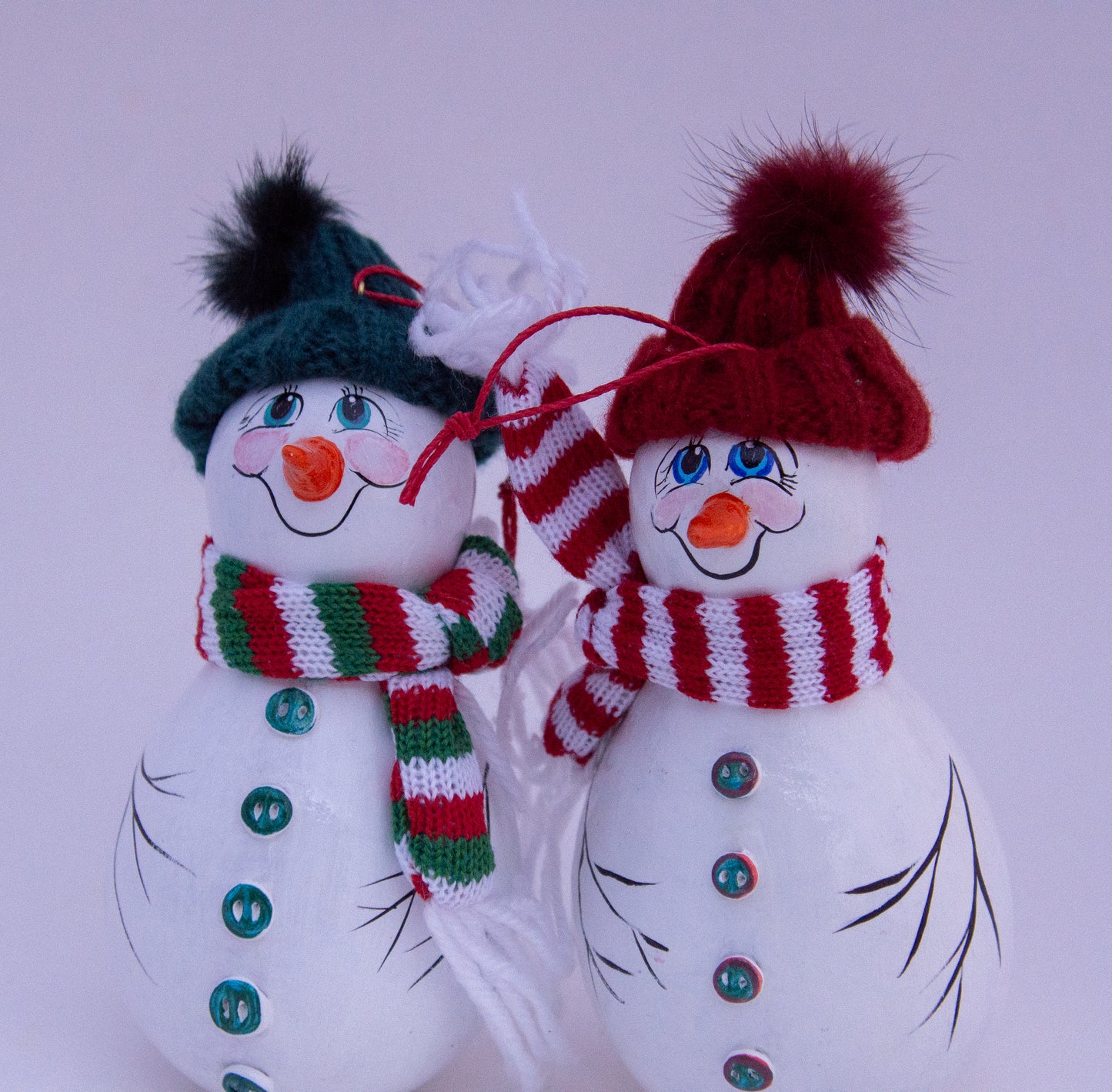 Happy Snowman Ornaments