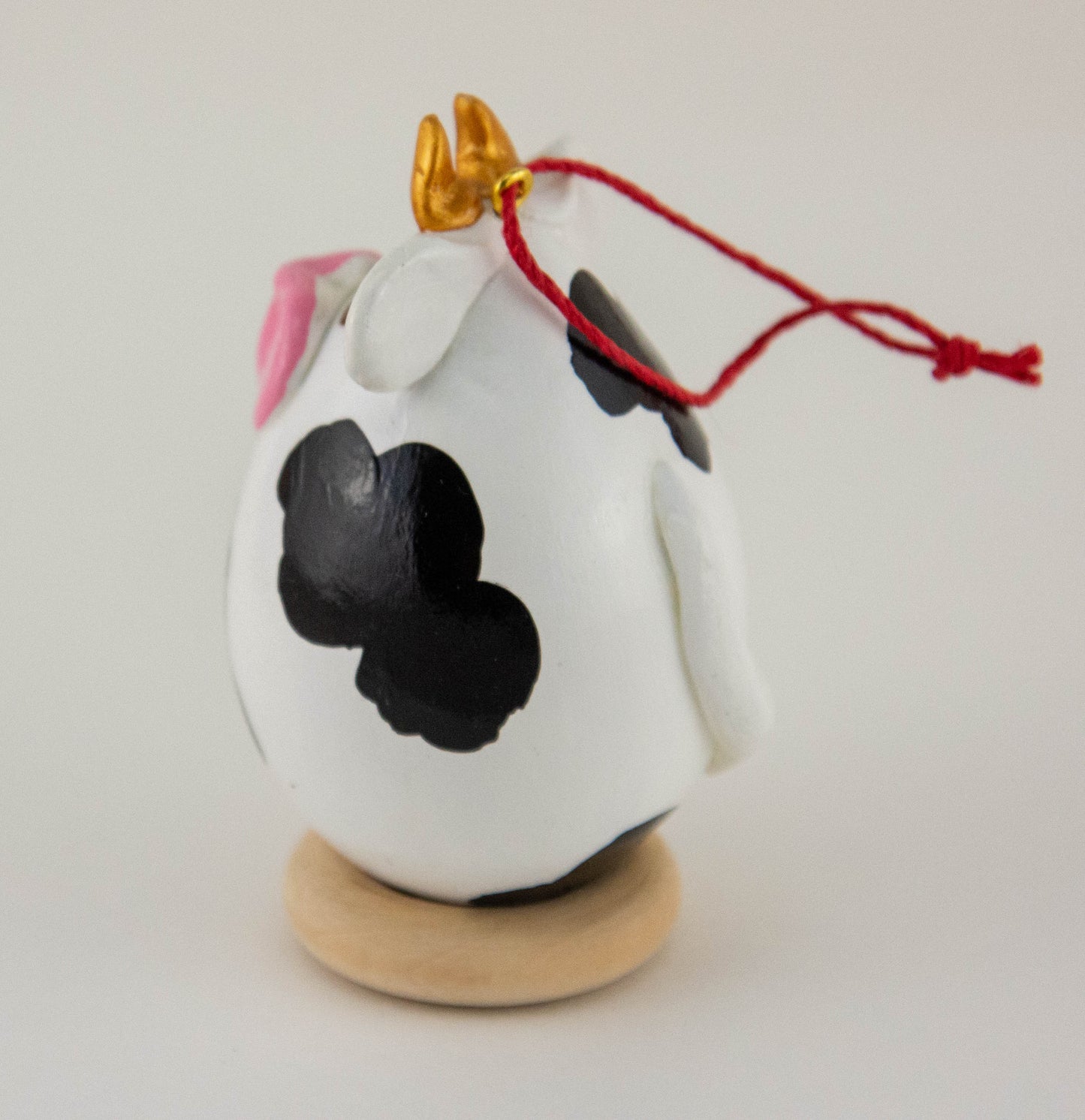 Cow Lover Gourd Ornament Handmade