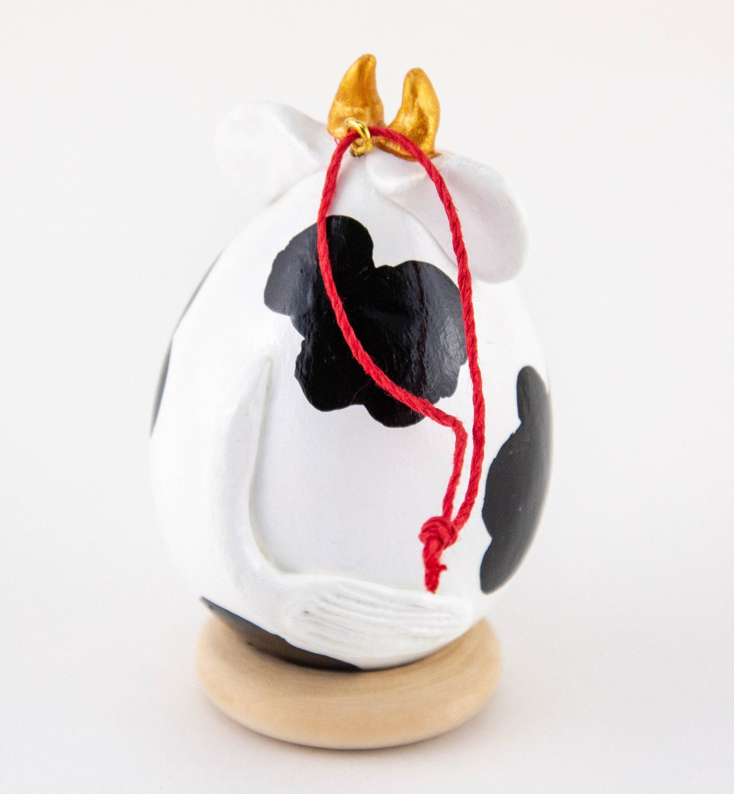 Handmade Cow Gourd Ornament