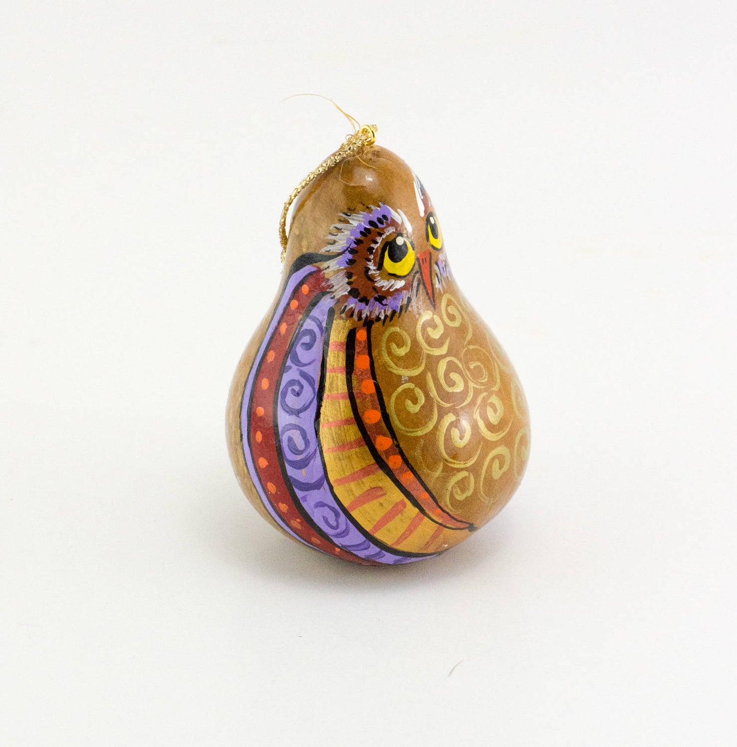 Owl Lover Gift, Owl Ornament, Painted gourd, Gourd art, Owl painting, Owl decor, Owl Love you Forever, Handmade, OOAK - Gourdaments