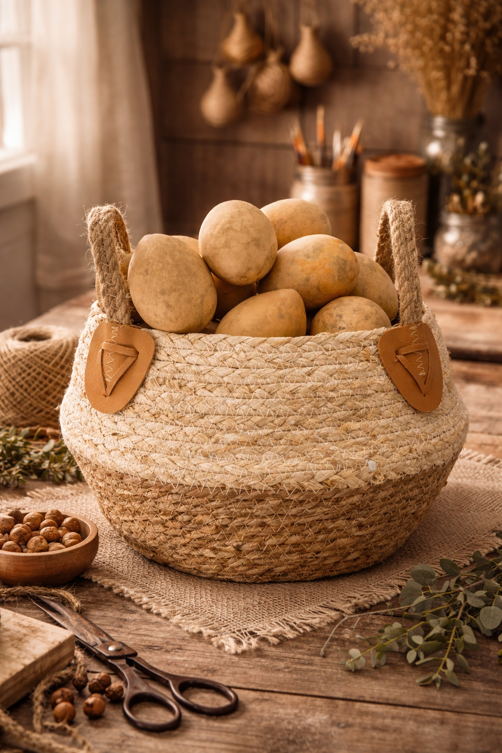 Dried Egg Gourds for Crafts – Ornaments & Classroom Projects (10–40 Count)