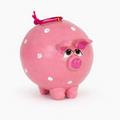Charming Pink Pig Polka Dot Gourd Ornament