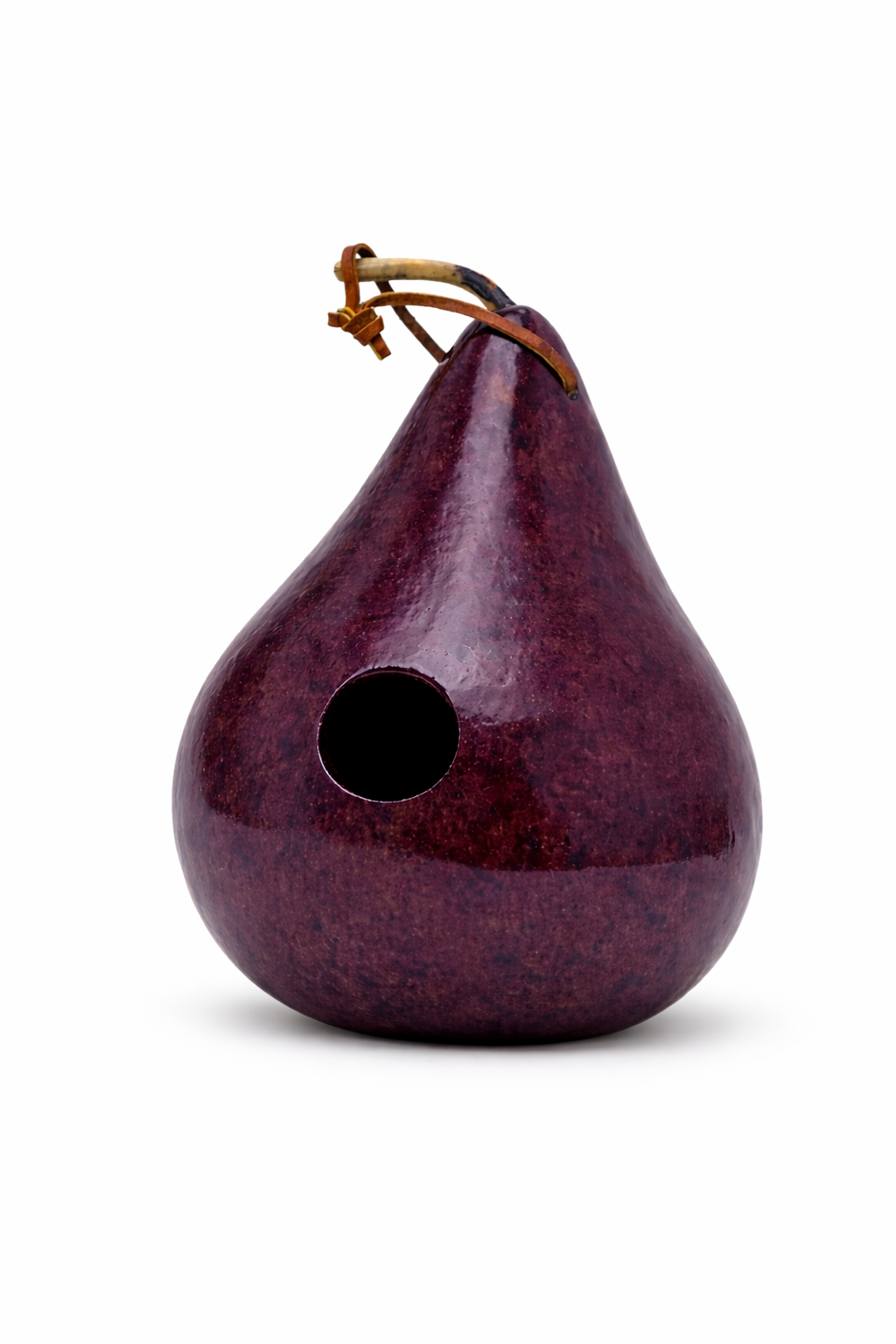 Hand Dyed Gourd Birdhouse – Natural & 6 Color Options – 1.5" Wren House