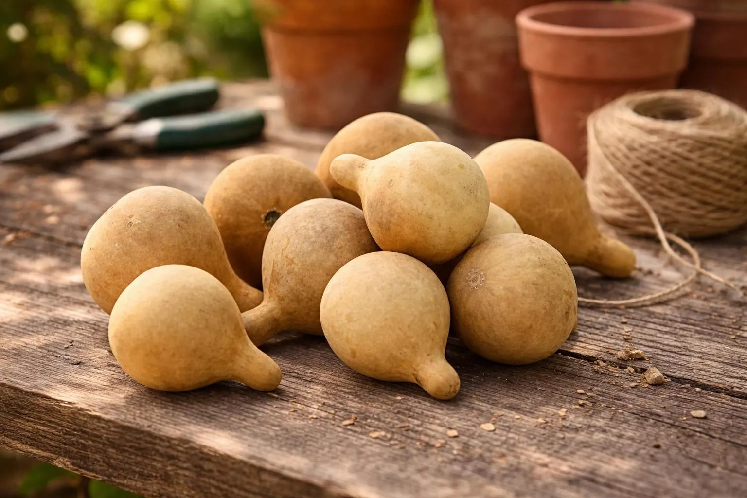 Tennessee Spinner Gourds – Box of 20 Mini Dried Craft Gourds for Ornaments & DIY Projects