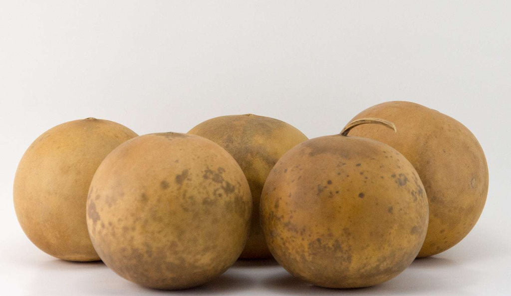 Cannon Ball Gourds, Box of 5, washed and ready - Gourdaments