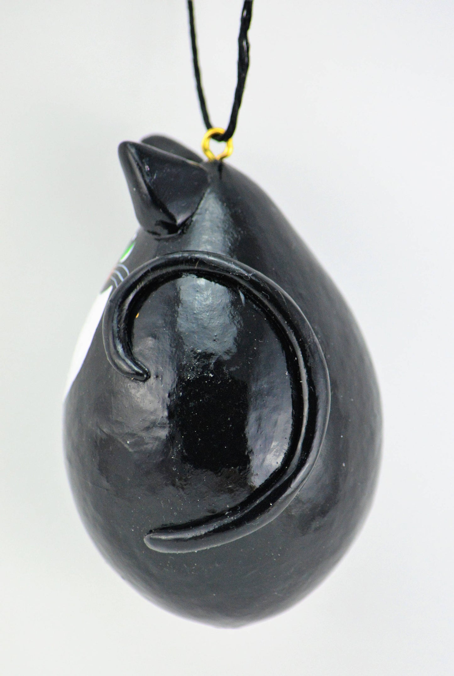 Tuxedo Cat gourd ornaments black and white cat for cat lover