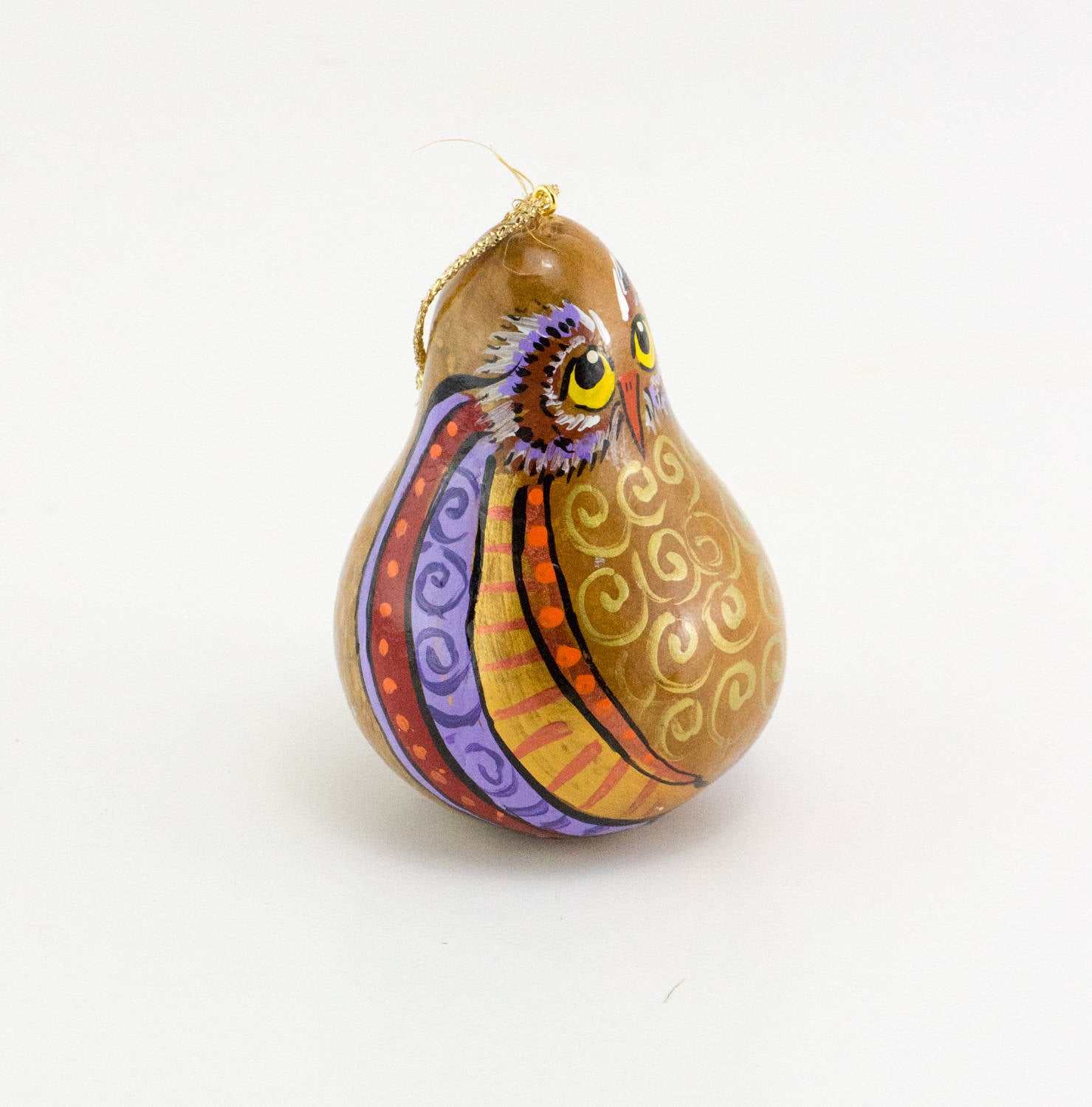 Owl Lover Gift, Owl Ornament, Painted gourd,  Gourd art, Owl painting, Owl decor, Owl Love you Forever, Handmade, OOAK - Gourdaments