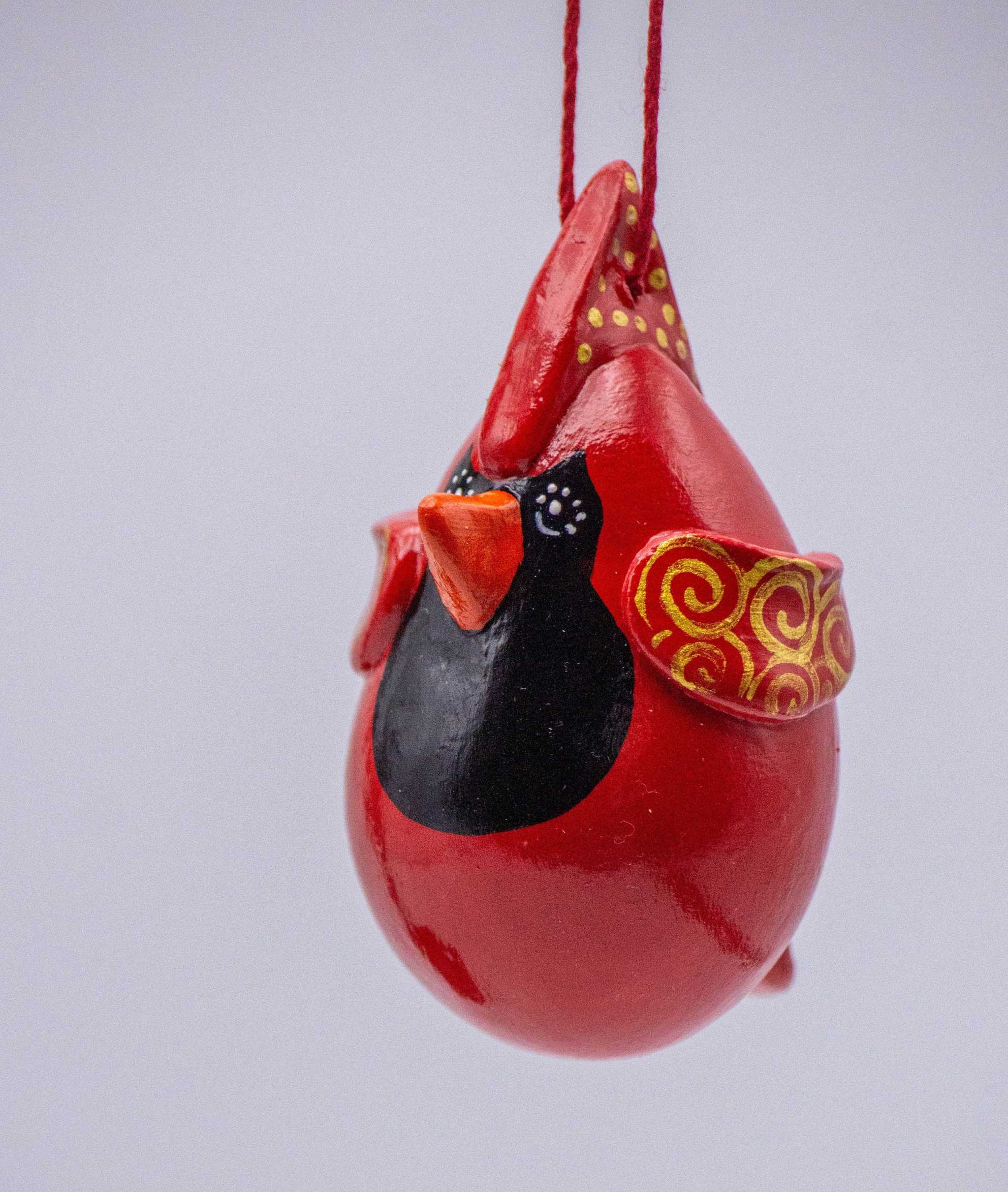 Red Cardinal Ornament – Handmade Memorial Bird Christmas Ornament