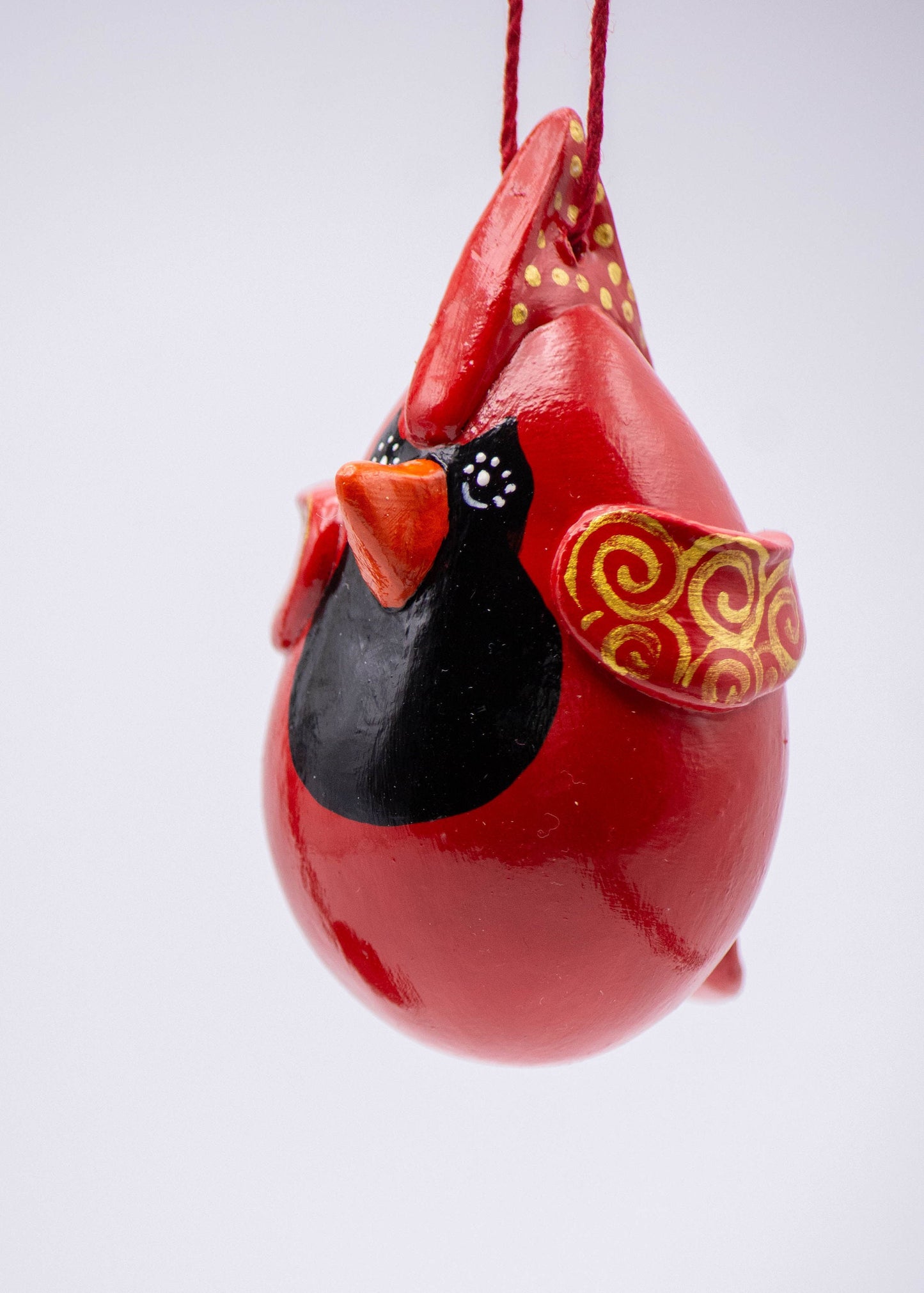 Gourd Cardinal Ornament