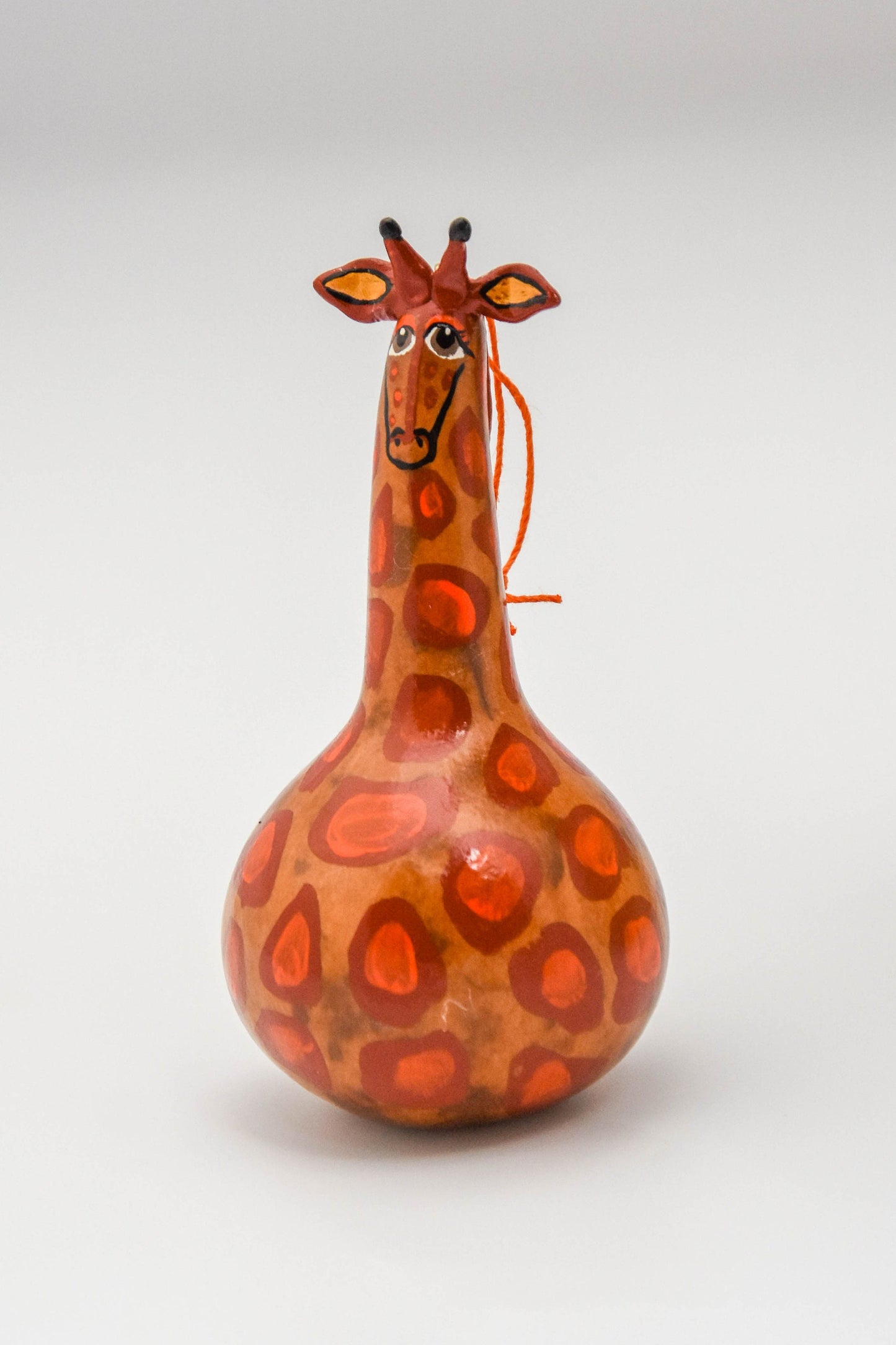 Giraffe Ornament - Gourd Art - Handmade - Gourdament
