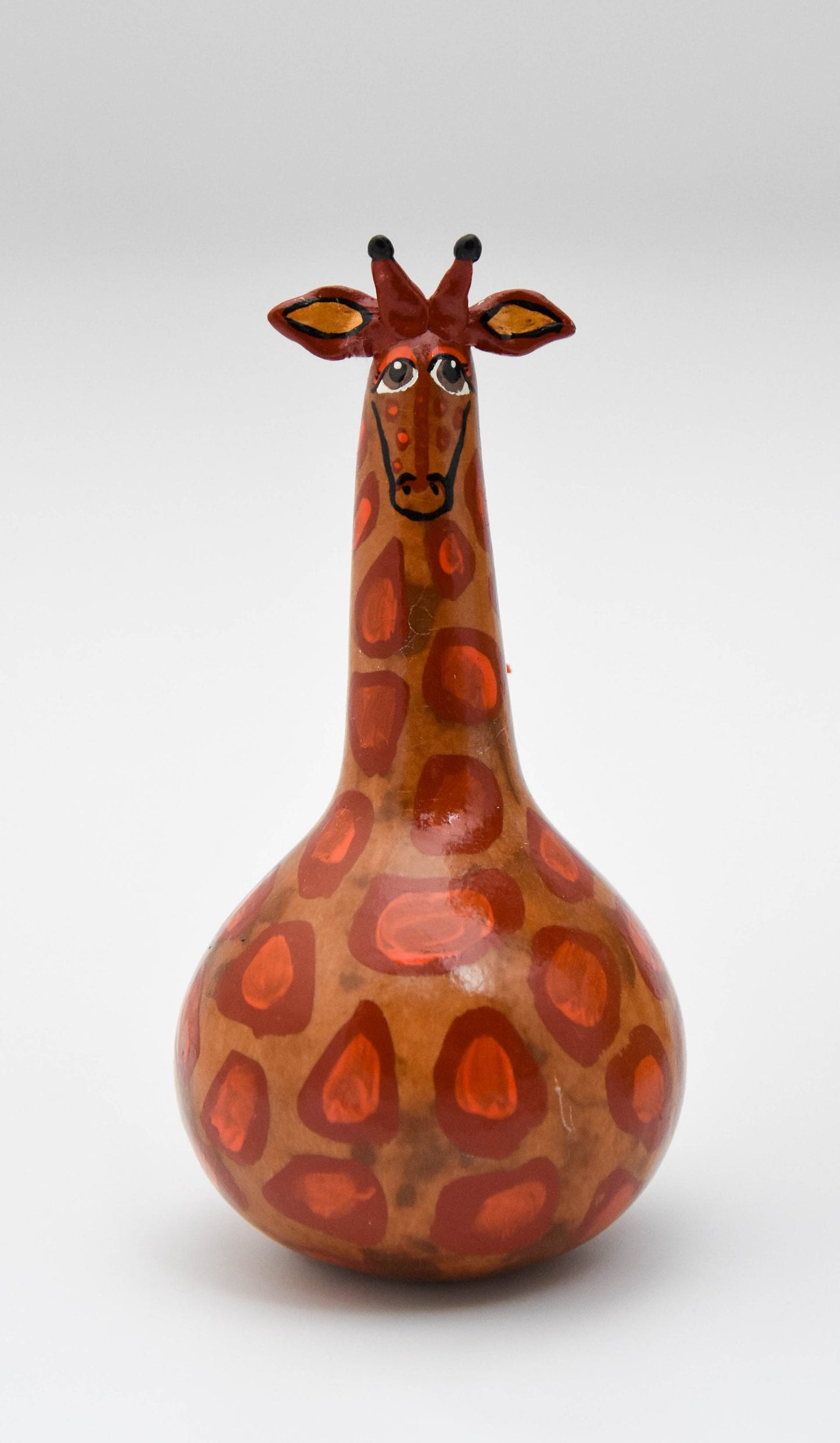 Giraffe Ornament - Gourd Art - Handmade - Gourdament