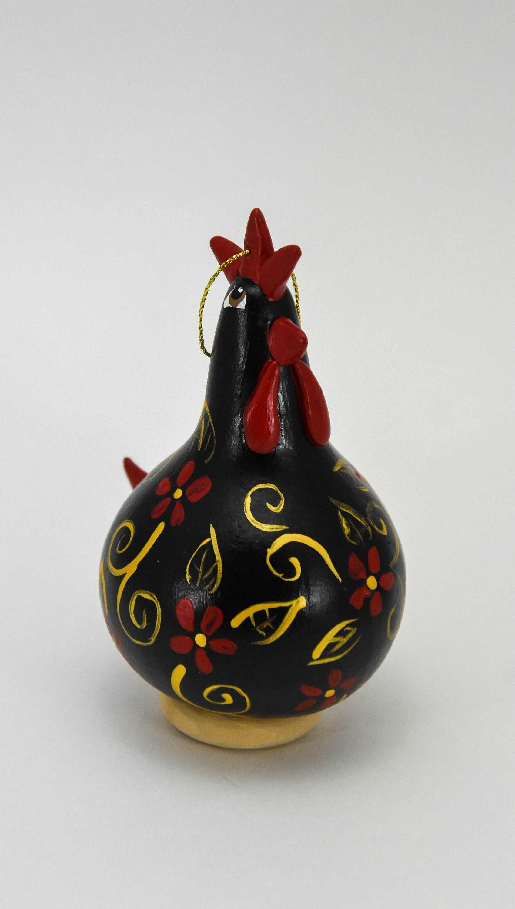Chicken Christmas Ornament - Australorp chicken - Jersey Giant - Gourd Art