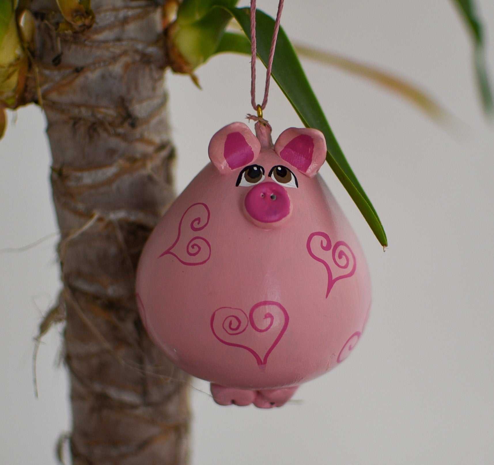 Pig ornament  - Houseplant Decoration - Valentines Day Gift